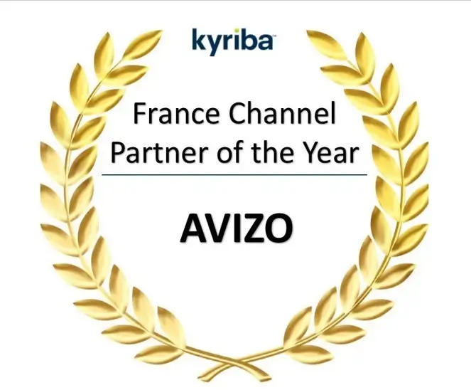 Image montrant que Kyriba a été lauréat pour le Kyriba Award « France Channel Partner of the year » 2017.